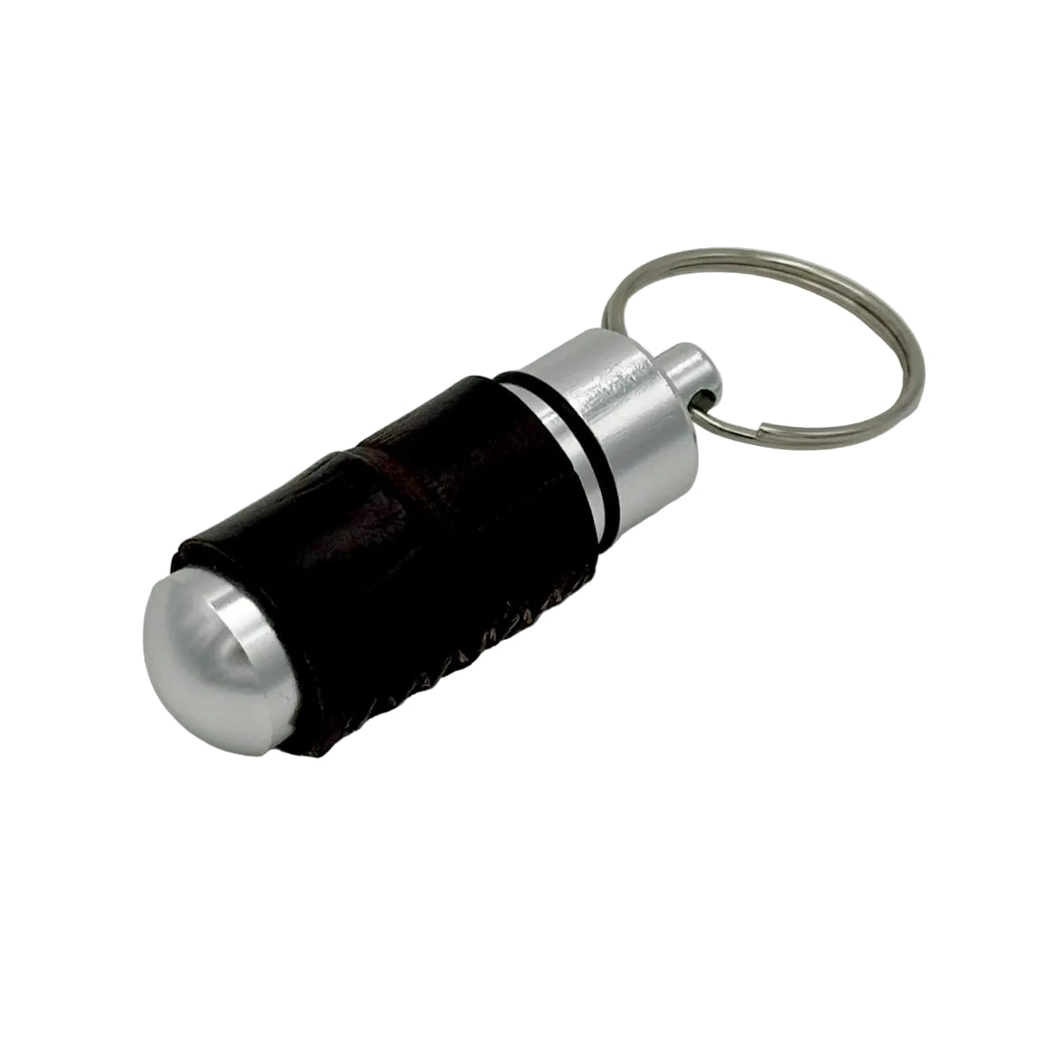 Exotic Leather Pill Capsule Keychains