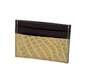 Glazed Natural Alligator Card Holder