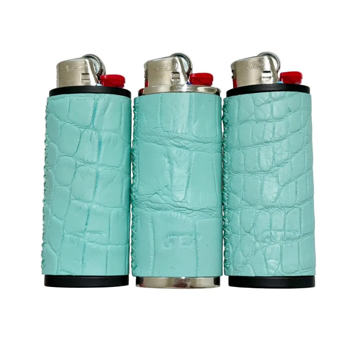 Tiffany Blue Alligator Lighter Sleeve